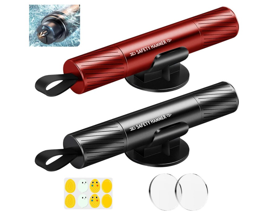 Hammerdex Emergency Car Glass Breaker & Seat Belt Cutter – Compact Vehicle Escape Tool