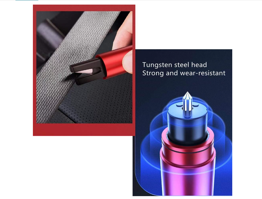 Hammerdex Emergency Car Glass Breaker & Seat Belt Cutter – Compact Vehicle Escape Tool