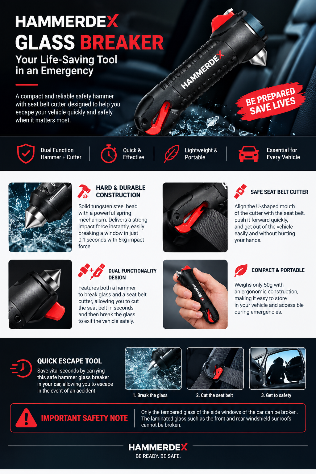 Why Every Driver Should Keep an Emergency Car Glass Breaker in Their Vehicle