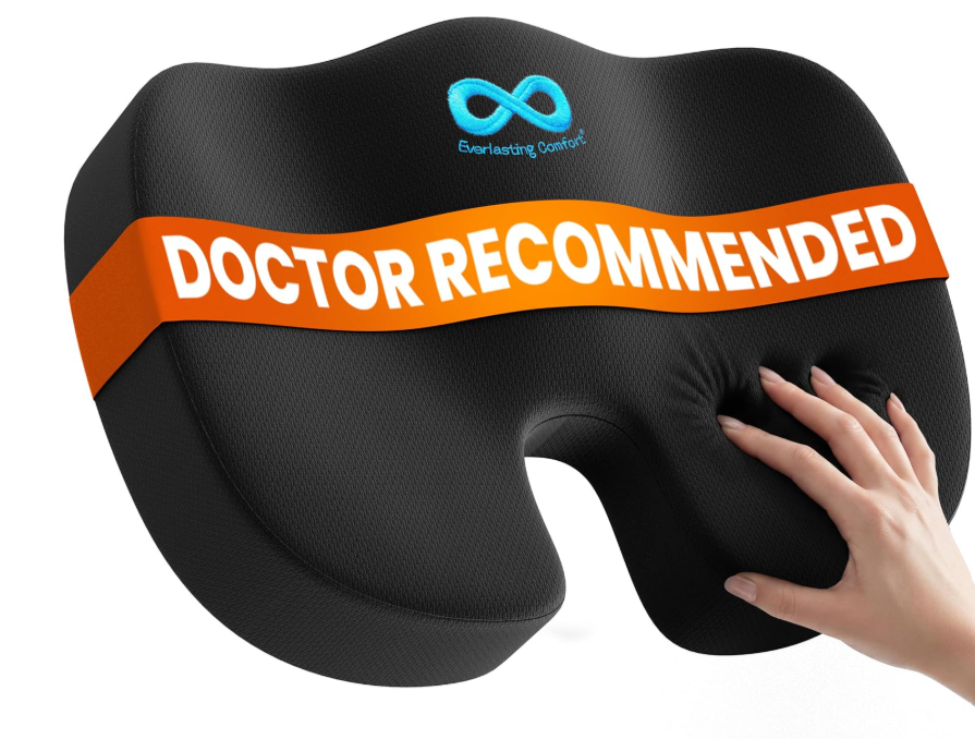 Ergonomic Lumbar Support Pillow – Back & Seat Cushion for Office, Car & Home